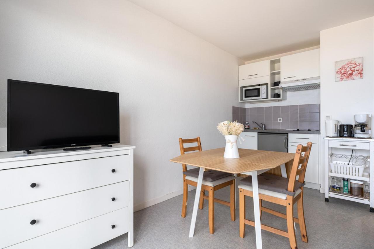 Joli studio avec vue panoramique sur la Mer Houlgate Extérieur photo