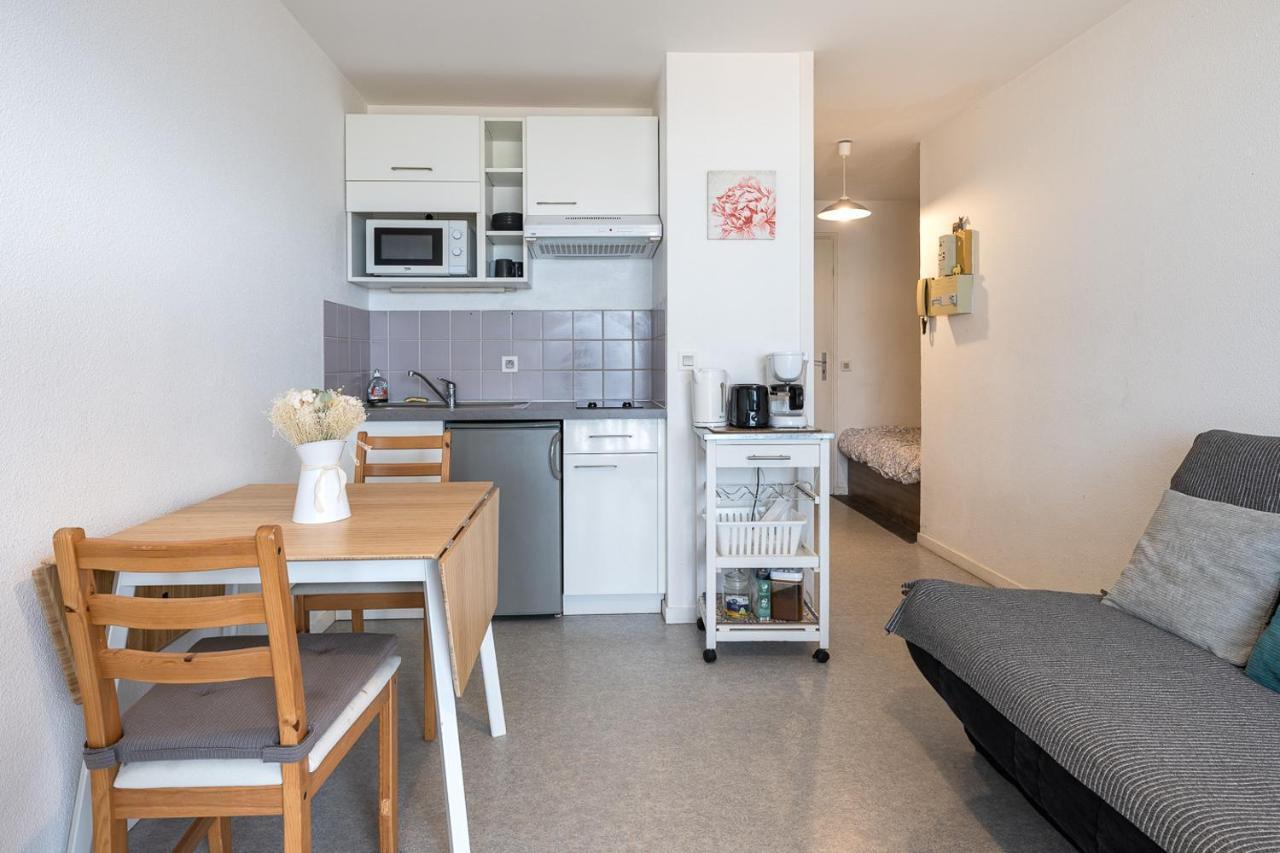 Joli studio avec vue panoramique sur la Mer Houlgate Extérieur photo