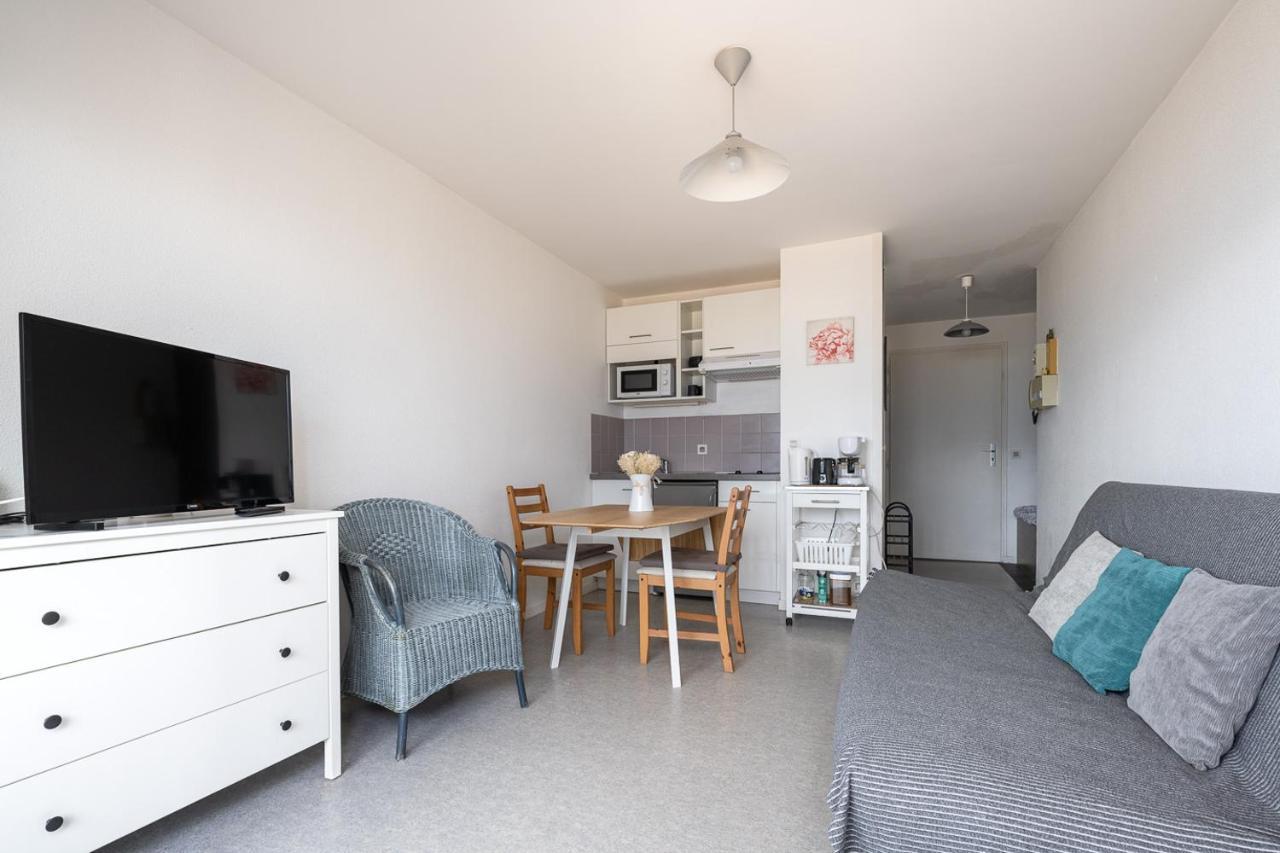Joli studio avec vue panoramique sur la Mer Houlgate Extérieur photo
